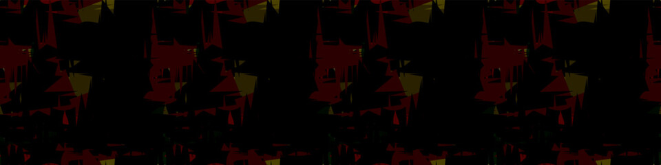 Obraz premium Abstract military-style camouflage seamless pattern on dark background. army camo pattern for prints design, fashion, wallpaper or backdrop 