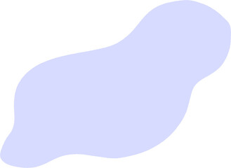 Abstract Pastel Blob – Soft Purple Organic Liquid Shape, Transparent PNG Background for Posts and Presentations