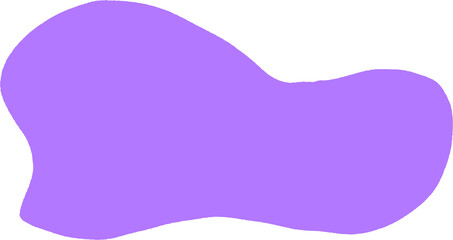 Abstract Pastel Blob – Soft Purple Organic Liquid Shape, Transparent PNG Background for Posts and Presentations