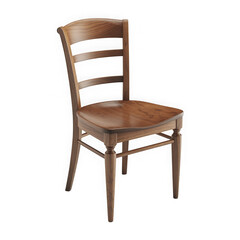 wooden chair isolated on transparent background-
