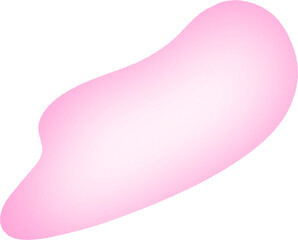 Soft Gradient Blob Shape – Organic Fluid Background Transparent PNG