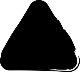 Triangle rounded brush frame