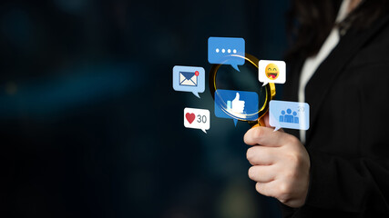 A collection of social media notifications representing user engagement. These alerts for likes, comments, and messages are key to online communication and community interaction. Fermion