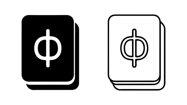 Golden ratio symbol card with transparent background