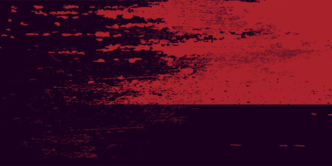 Halftone dots red and blue color pattern gradient grunge texture background.