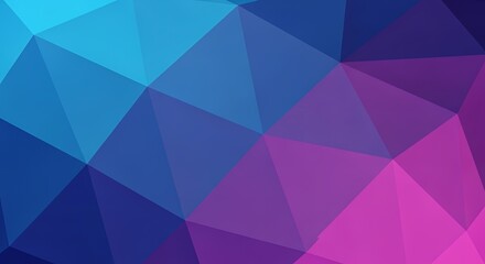 Abstract geometric background with blue purple and pink triangles modern design