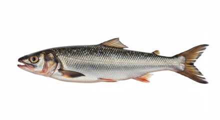 Fototapeta premium Arctic Cisco: a captivating image of the Arctic Cisco, a fish that embodies the natural beauty of aquatic ecosystems. A remarkable display of nature's design.