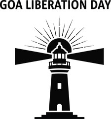 Lighthouse symbol for goa liberation day