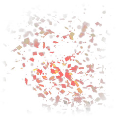 Celebrate success with festive confetti explosion, perfect for birthdays, New Year's, or corporate milestones, adding a touch of vibrant joy and excitement