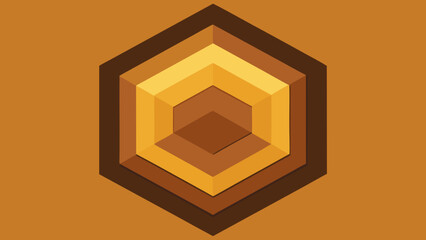 Hexagonal Wood Art Pattern Background