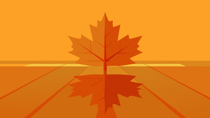 Photorealistic maple floor with reflections realistic surface