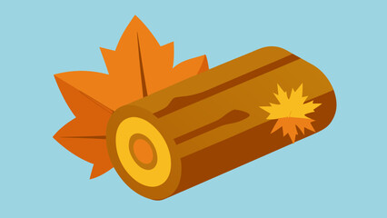 Photorealistic maple log surface 3d wooden texture design