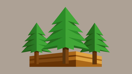 Photorealistic Pine Timber Wall 3D Render Background