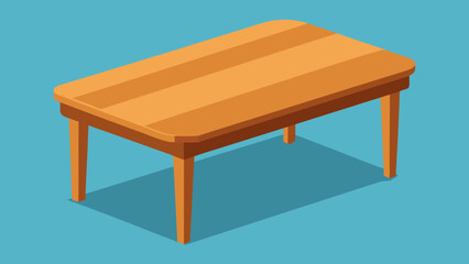 Smooth Walnut Wood Table 3D Render Texture