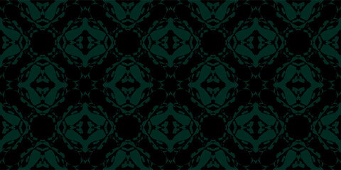 Dark Abstract Flowing Organic Seamless Pattern on Grid. Luxury Minimalist Abstract Art Decoration Style Seamless Texture. Contemporary Dark Corporate or Fashion Textile Print
