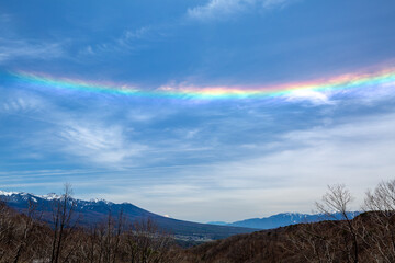 美しい逆さ虹　環水平アーク　2