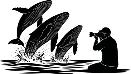 witnessing oceans grandeur photographer freezes breaching whales, a fleeting wildlife spectacle