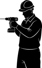 crafting foundations with power a skilled hand shapes the future