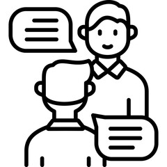 sharing talk line icon