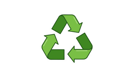 Obraz premium Iconic Green Recycle Symbol Eco-Friendly and Sustainable Practices for a Greener Planet