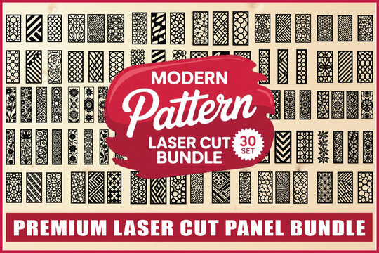 Laser cut pattern bundle for modern design needs