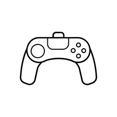Outline of a game controller on transparent background