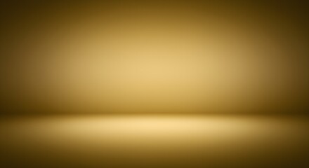 Obraz premium Abstract gold studio backdrop blank space for product display and design