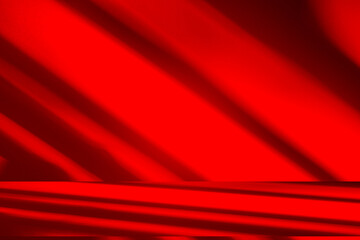Wall interior background, studio and backdrops show products.with shadow from window color Red background for text insertion and presentation product	
