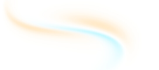 White curved gradient shape on transparent PNG
