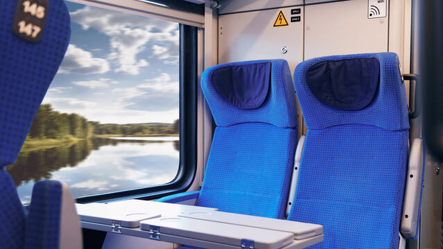 passenger airplane in the airport