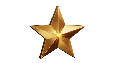 Obraz premium Stunning golden star award radiating success and achievement, perfect for celebrating top performers and milestones.
