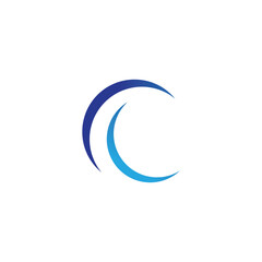 Water wave icon vector