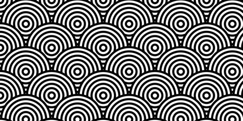 seamless swirl circle fabric overlapping element decorative texture background	
