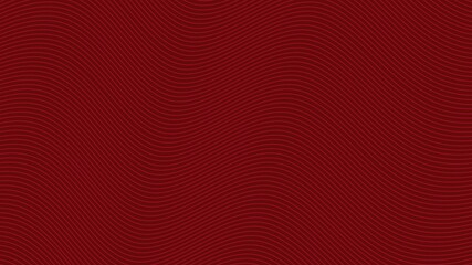 Seamless Abstract Wave Line Pattern on Deep Red Background