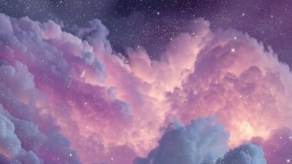 Soft pink cloud texture moving gently in the sky, dreamy atmospheric background animation for video editing, design projects, abstract visuals, and aesthetic motion graphics. - Powered by Adobe