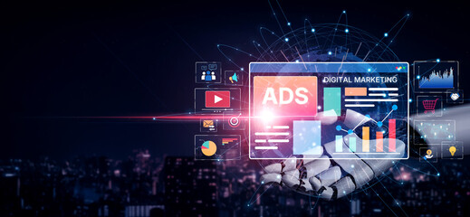 AI drives digital marketing and online ads with smart targeting, content automation, and ROI...