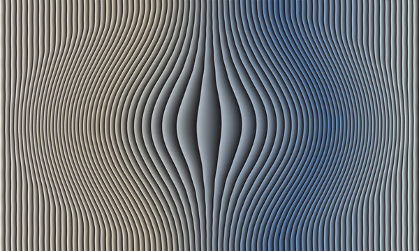 Abstract optical illusion with rippling lines and circular patterns creating a distorted effect