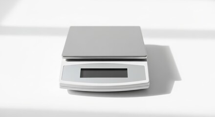 Minimal Laboratory Scale on White Surface with Soft Diffused Natural Lighting