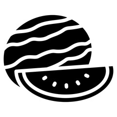 Watermelon Icon Element For Design