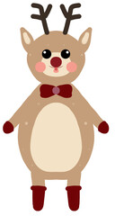 reindeer with christmas 