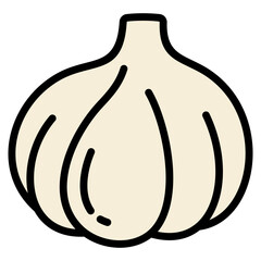 Garlic Icon Element For Design