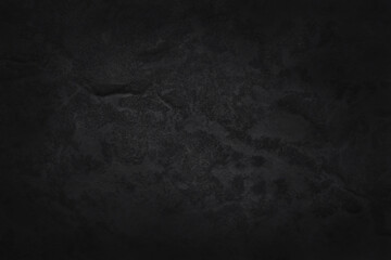 Dark grey black slate texture in natural pattern with high resolution for background and design art work. Black stone wall.
