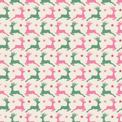 Pink Christmas Seamless Pattern Digital Paper Cozy Winter