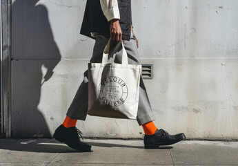 Stylish Urban Tote Bag Fashion Mockup Psd