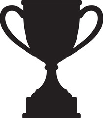 trophy silhouette vector
