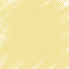 ハーフトーンの手描きペイント、イエロー
