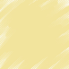 ハーフトーンの手描きペイント、イエロー