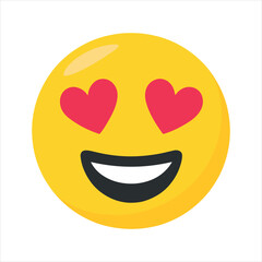 Charming smiling emoji face with rosy cheeks isolated on transparent background