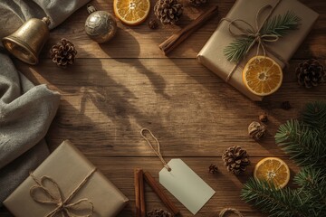 Antique Holiday Decoration Top View