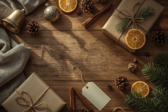 Antique Holiday Decoration Top View